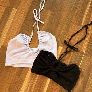 Two cropped tops